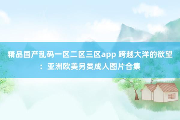 精品国产乱码一区二区三区app 跨越大洋的欲望：亚洲欧美另类成人图片合集