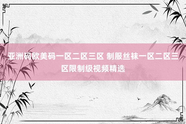 亚洲码欧美码一区二区三区 制服丝袜一区二区三区限制级视频精选