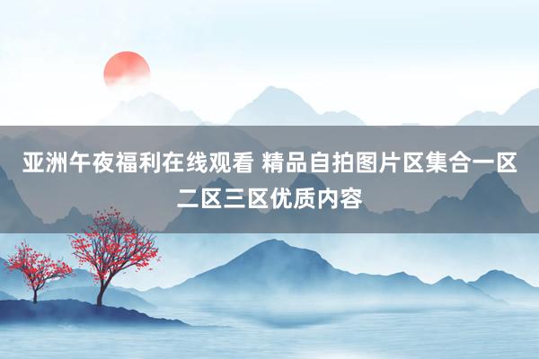 亚洲午夜福利在线观看 精品自拍图片区集合一区二区三区优质内容
