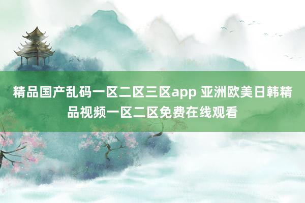 精品国产乱码一区二区三区app 亚洲欧美日韩精品视频一区二区免费在线观看